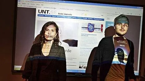 Debattredaktör Maria Ripenberg och ledarskribent Karl Rydå.