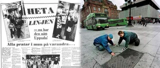 Heta linjer och spruckna torgplaner