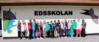 Femteklassare smyckade skolan