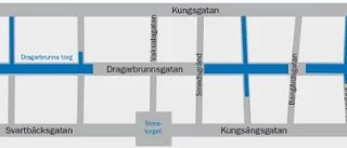 Gångfart införs i city