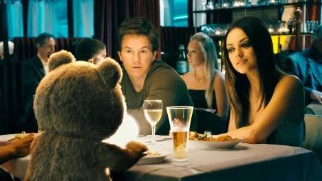 Mark Wahlberg och Mila Kunis i Ted.