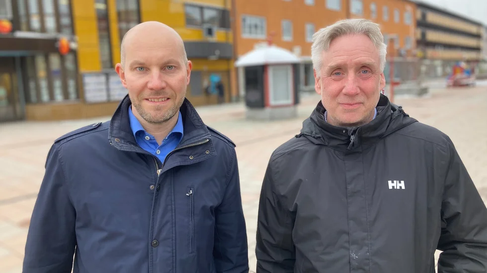 Kommunalrådet Claes Nordmark (S) och kommunchef/näringslivschef Mats Berg, gläds åt att Bodens kommun toppar länsrank