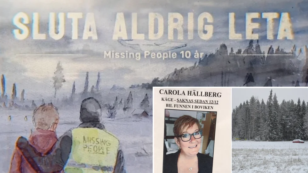 Fallet med Carola Hällberg, som försvann från sitt hem i Kåge i december 2020, har en central roll i dokumentären om Missing People som har premiär 9 mars.