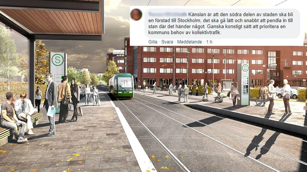 På UNT:s Facebook-sida är det flera läsare som har synpunkter på det kommande spårvagsbygget.