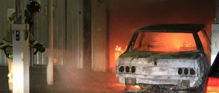 Brand i garage i Gränby