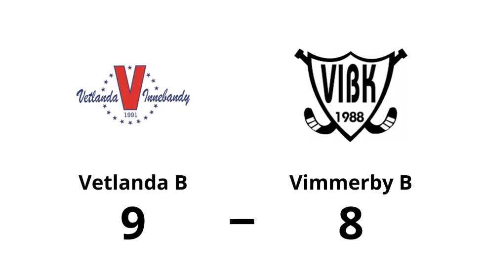 Vetlanda IBF B vann mot Vimmerby IBK B