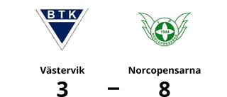 Tung förlust för Västervik hemma mot Norcopensarna