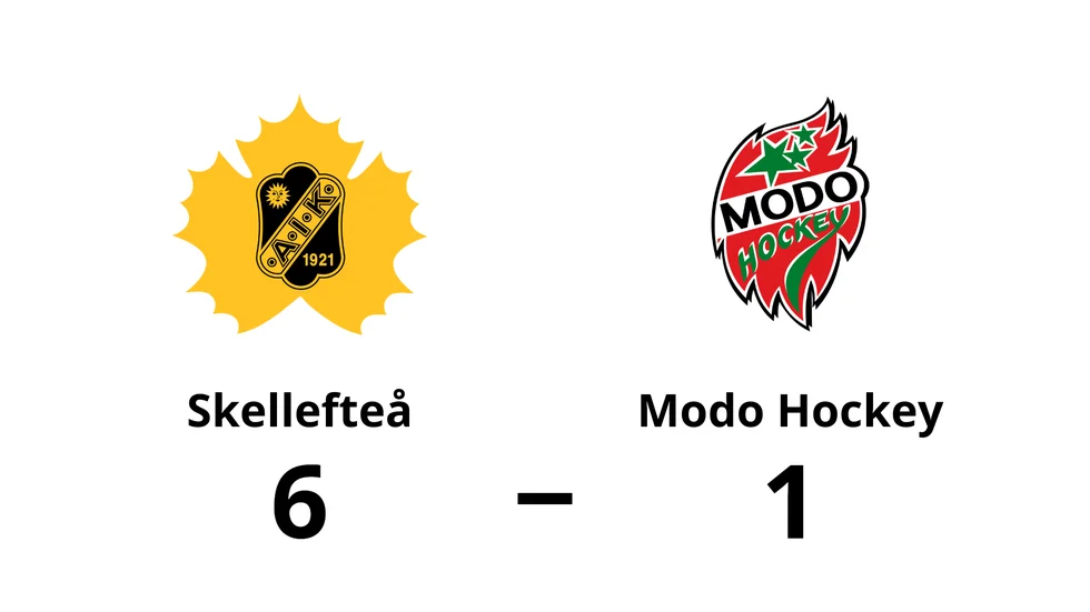 Skellefteå AIK vann mot Modo Hockey
