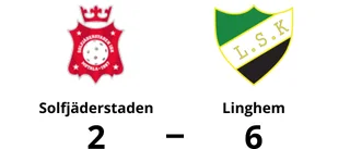 Linghem segrare borta mot Solfjäderstaden