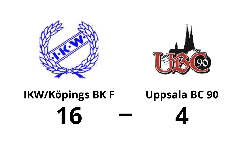 IKW/Köpings BK F vann mot Uppsala BC 90