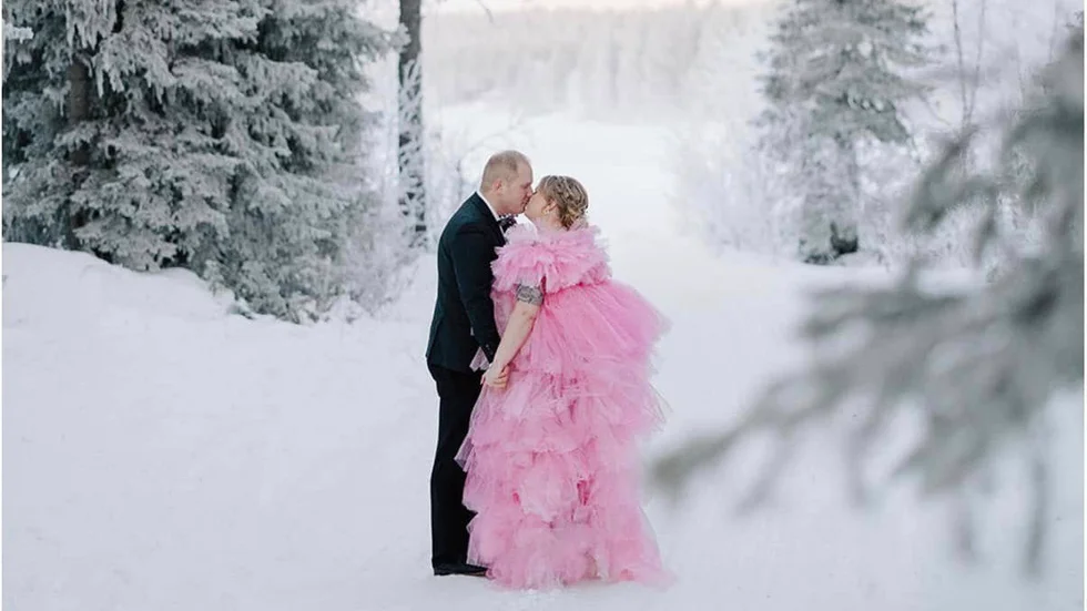 Emilia Töyräs högsta önskar var att om hon någon gång skulle gifta sig skulle det ska under vintern. Drömmen blev verklighet under trettonhelgen när hon fick sin Oscar. 