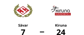 Kiruna utklassade Sävar – vann med 24-7