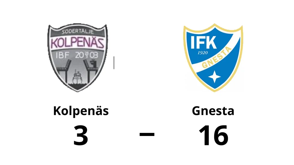 Kolpenäs IBF förlorade mot IFK Gnesta