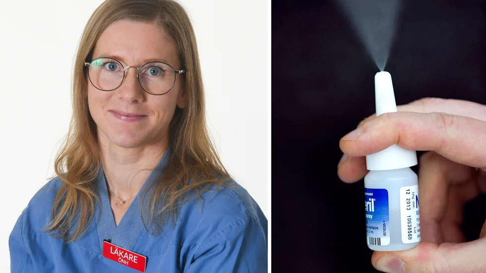 Specialistläkaren Elin Zingmark möter ofta patienter som blivit beroende av nässprej.