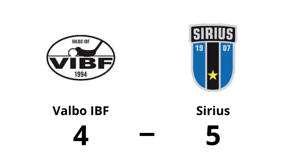 Valbo IBF förlorade mot IK Sirius IBK