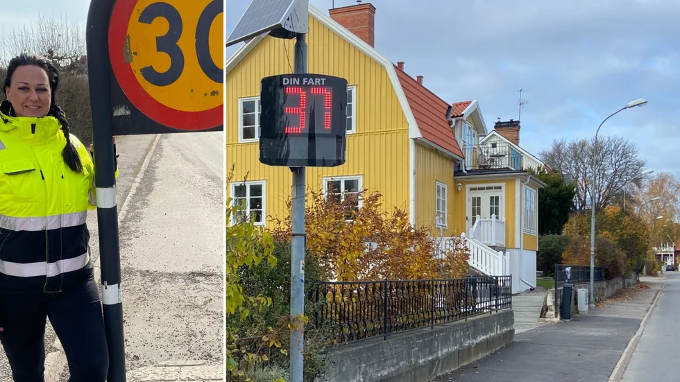 Klarar man inte av att hålla hastighetsgränsen 30 km/timmen på Tingstugatan kan man få röda siffror "rätt i ansiktet". Maria Sigurd är trafikhandläggare på Strängnäs kommun och berättar varför den digitala hastighetstavlan nyligen kommit upp i området.