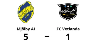 Mjölby AI vann på hemmaplan mot FC Vetlanda