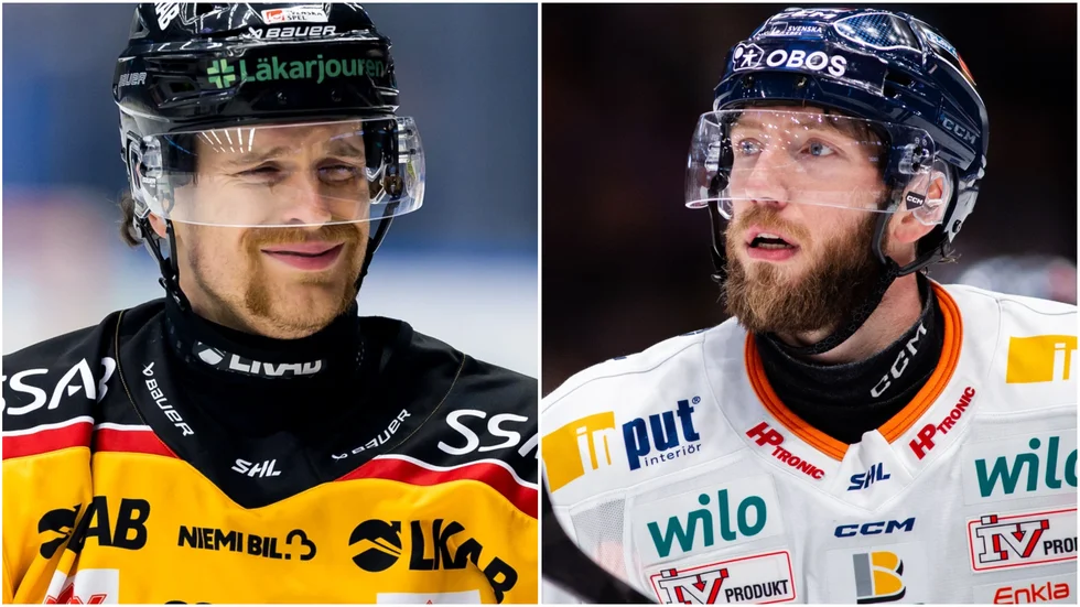 Brendan Shinnimin åkte ut i två minuter för att fira framför Petter Granberg.