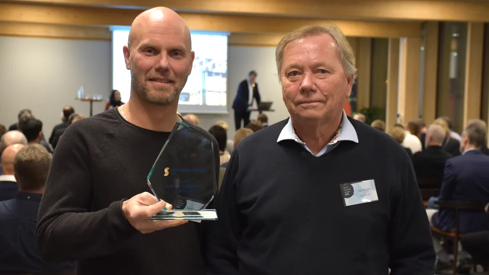 Mattias Jonsson, vd och Nils Clausén extern styrelseledamot, WB Trä.