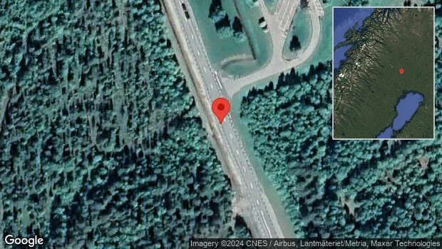 Varnar för älgar på vägen på E10
