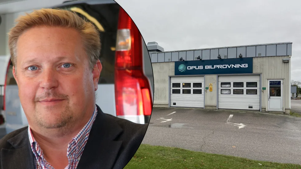 Under onsdagsmorgonen fick Opus bilprovning problem med en brandvägg. Tord Fornander, vice VD och produktionschef.