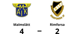 Trots underläge – seger för Malmslätt mot Rimforsa