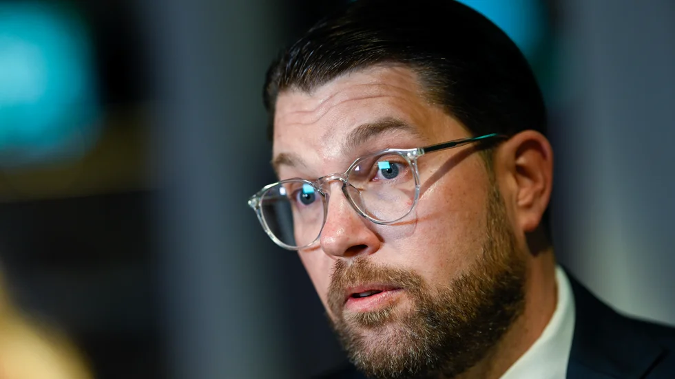 Sverigedemokraternas partiledare Jimmie Åkesson tycker att syrier nu borde ta tillfället att åka tillbaka till sitt hemland. Arkivbild.