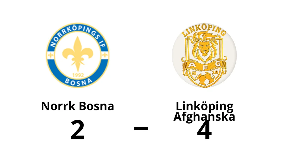 Norrköpings IF Bosna förlorade mot Linköping Afghanska FC
