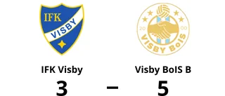 Julius Dahlström i målform när Visby BoIS B vann