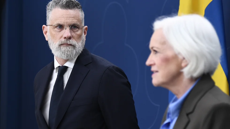 John Ahlberk blir ny generaldirektör för IVO, presenterar sjukvårdsminister Acko Ankarberg Johansson (KD) under en pressträff på måndagen.