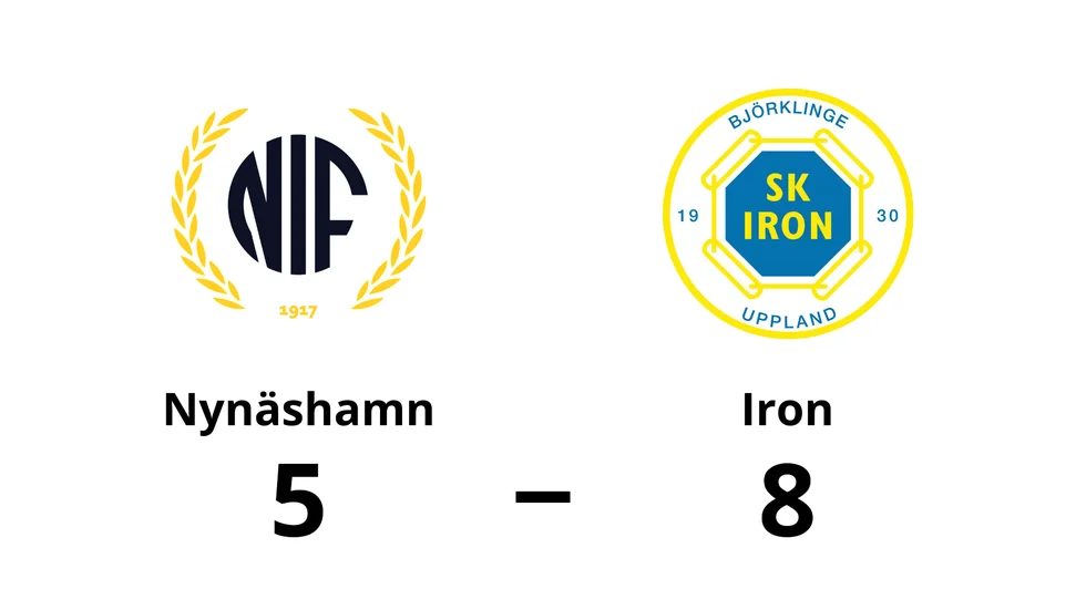 Nynäshamns IF HC förlorade mot SK Iron Hockey