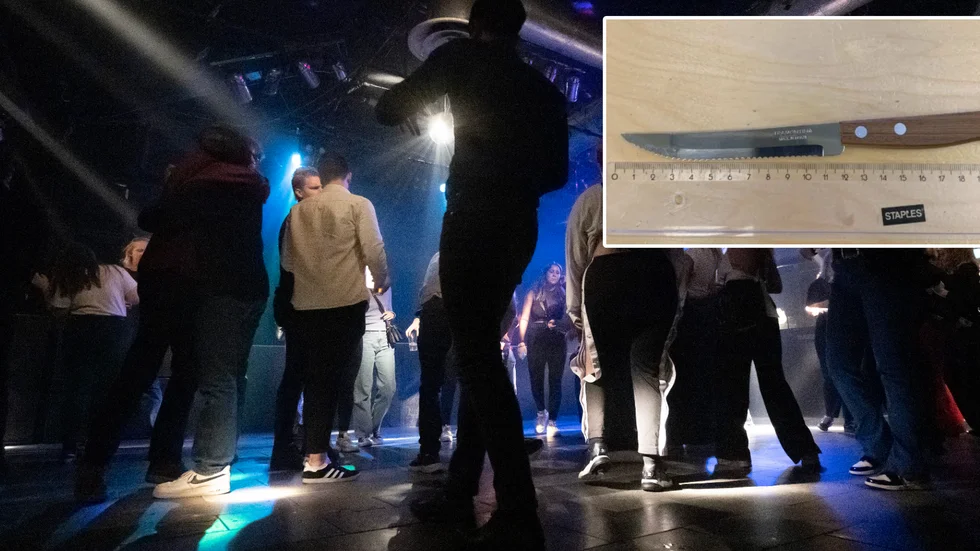 Mannen hade kniv ute på krogen. Straffet blir sex månader i fängelse. 