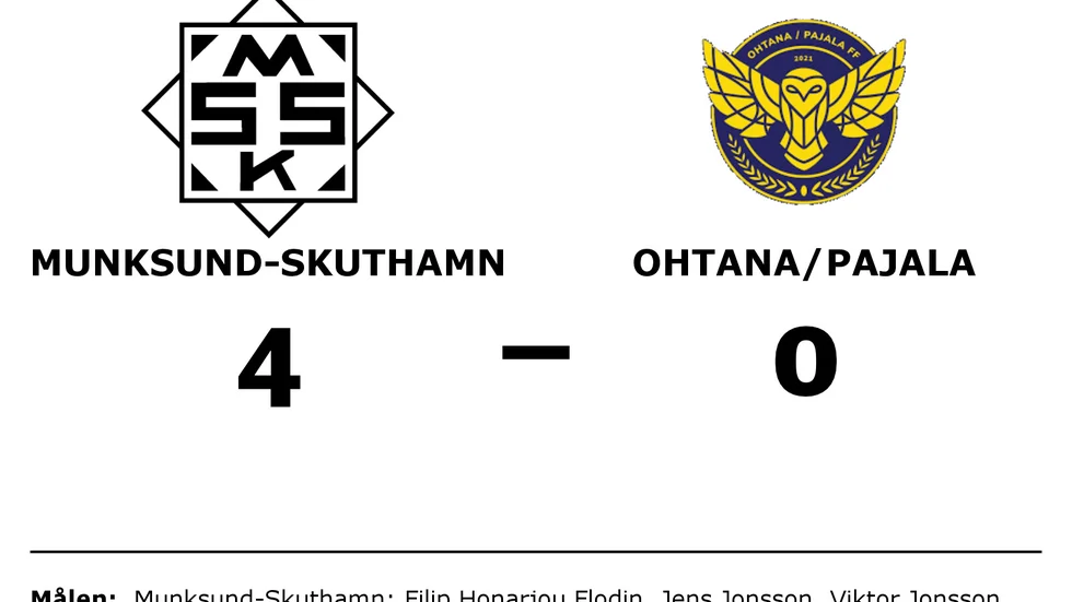 Munksund/Skuthamns SK vann mot Ohtana/Pajala