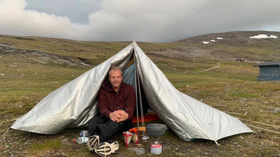 Johan Palmgren inför inspelning i Láirevággi.