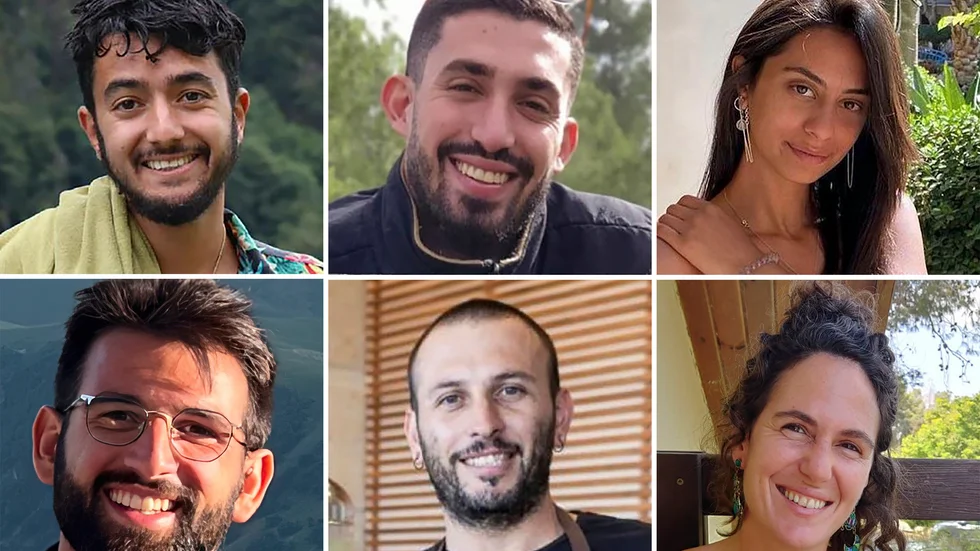 De döda – Hersh Goldberg-Polin, Ori Danino, Eden Yerushalmi, Almog Sarusi, Alexander Lobanov och Carmel Gat – hittades i en tunnel söder om Rafah.