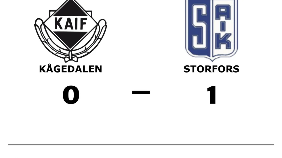 Kågedalens AIF förlorade mot Storfors AIK