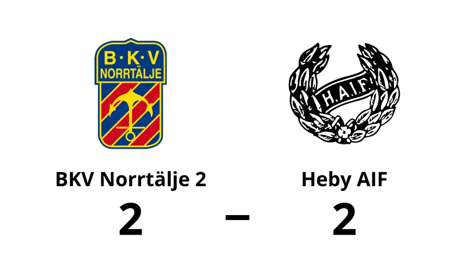 BKV Norrtälje 2 spelade lika mot Heby AIF