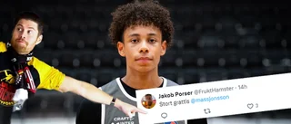 Miljardären Porsers grattishälsning till unge baskettalangen