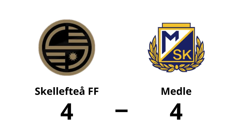 Skellefteå FF spelade lika mot Medle SK