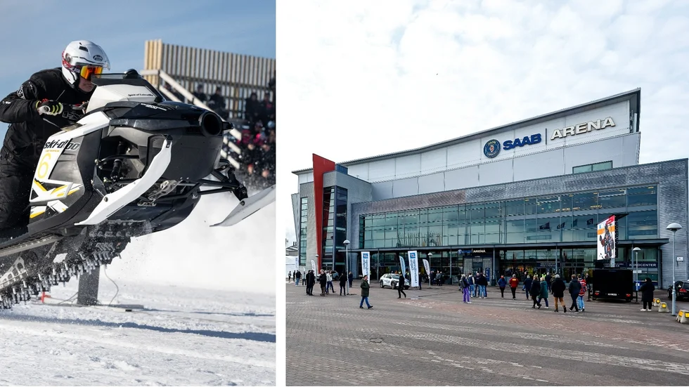 Fri entré till Saab Arena om du kör snöskoter till matchen. 