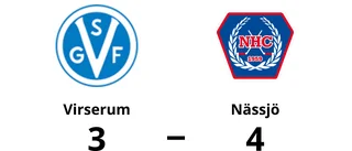 Förlust för Virserum mot Nässjö med 3-4