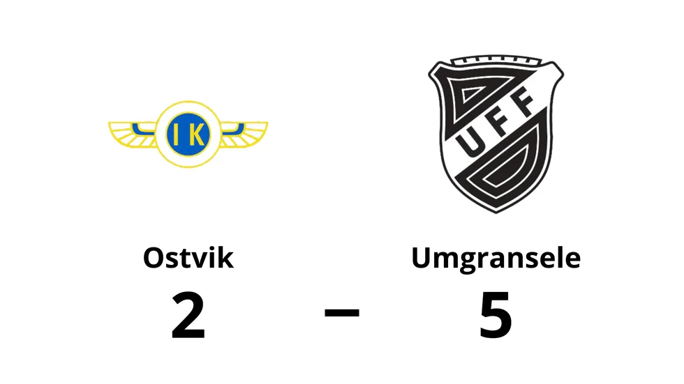 Ostvik IK/DIF förlorade mot Umgransele Fotboll