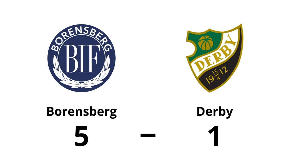 Borensbergs IF FK vann mot BK Derby