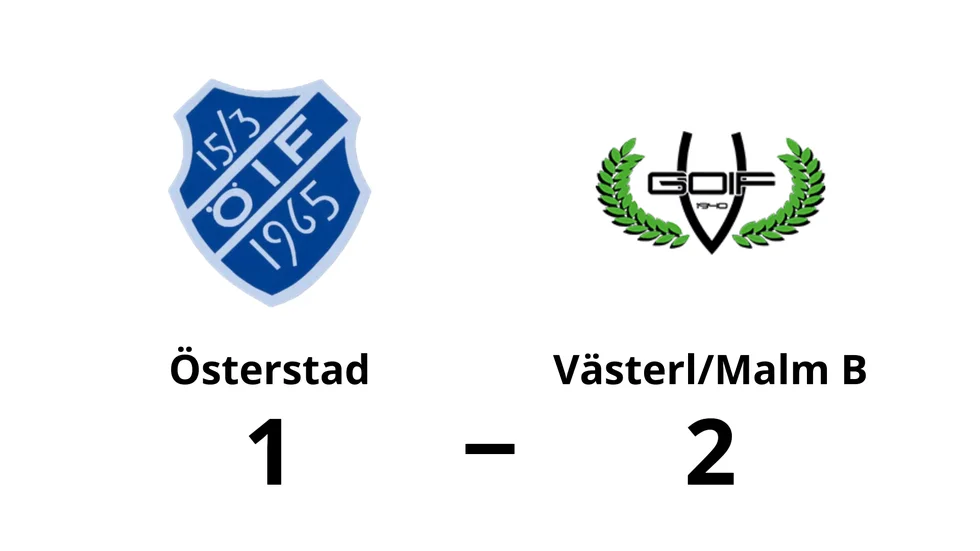 Österstads IF förlorade mot Västerlösa GoIF/Malmslätts AIK B