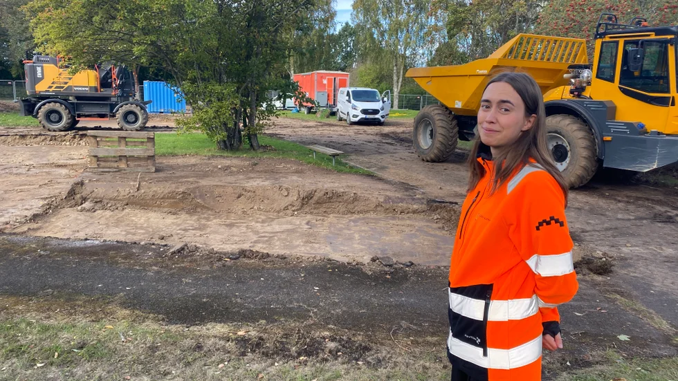 Det blir en lekplats i flera sektioner för olika åldrar. Temat blir trafik kombinerat med Mjölby i miniatyr, säger landskapsingenjör Isa Stålhandske.