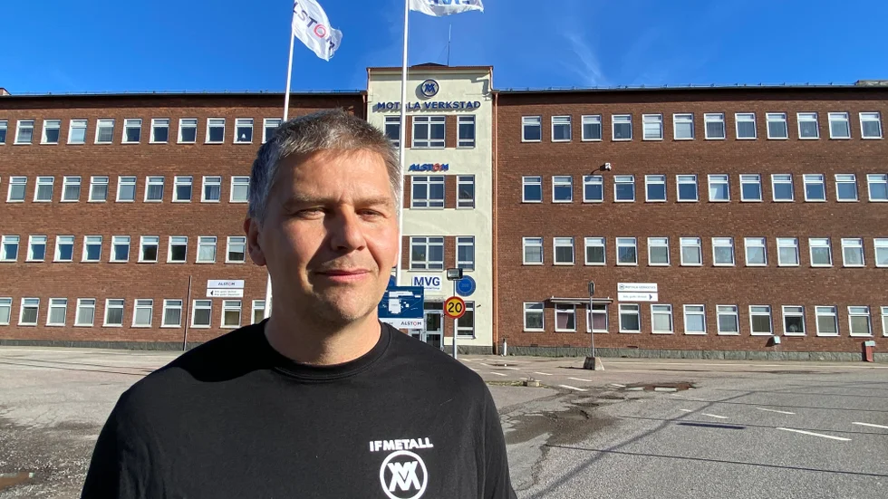 Uno Johansson är klubbordförande för IF Metall på Motala Verkstad tycker att beskedet om konkursen är sorglig för det anrika företaget. 