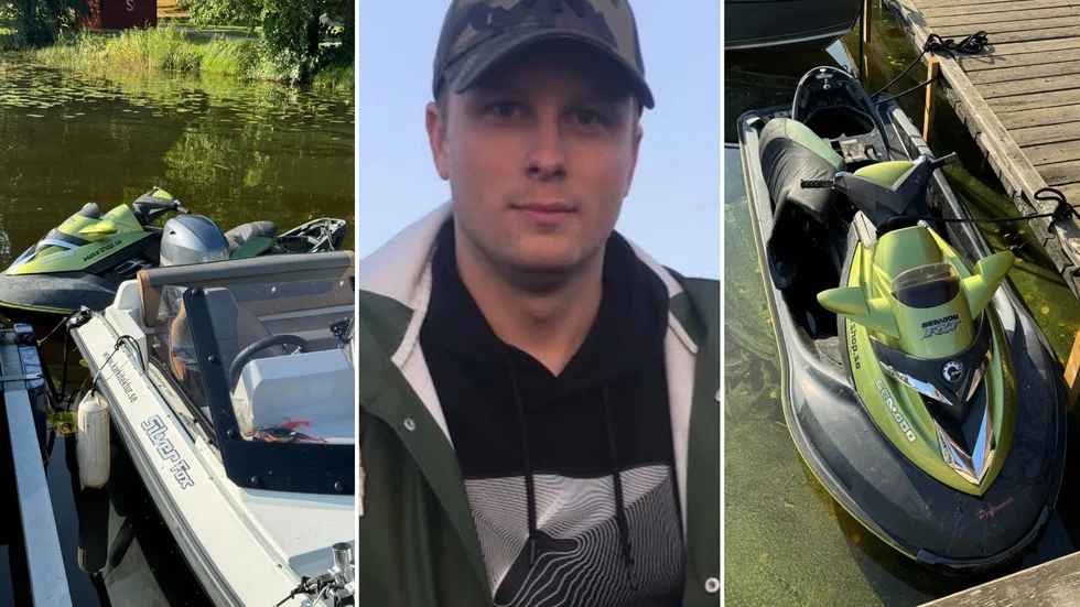 Marko Koistinen, Lidingö, var den som hittade Tony Carlssons grönsvarta skoter, guppandes herrelös på Mälaren.