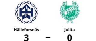 Hälleforsnäs vann mot Julita på Edströmsvallen