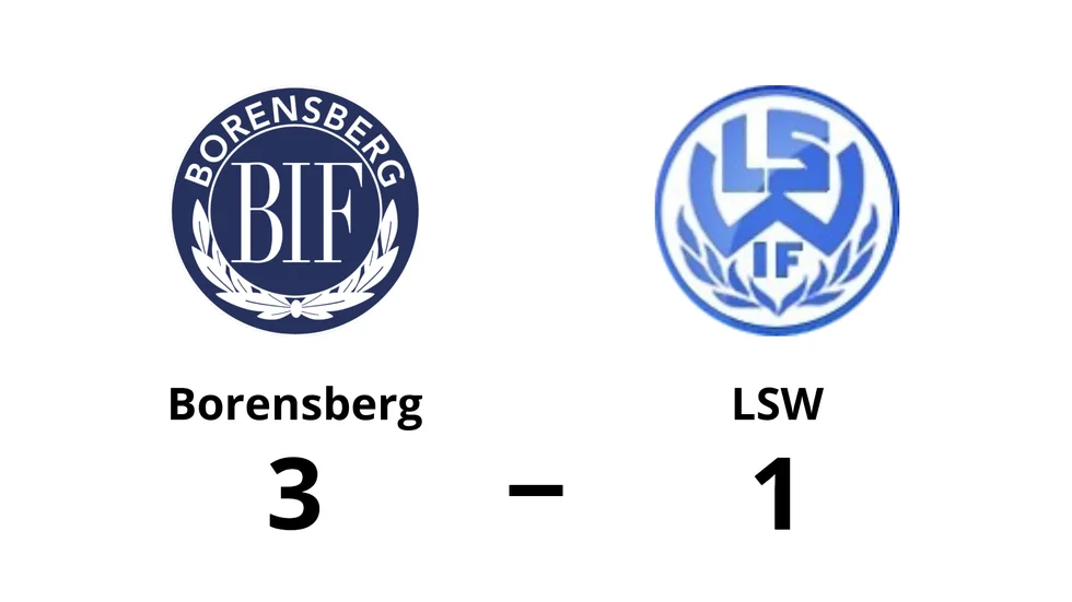 Borensbergs IF vann mot LSW IF