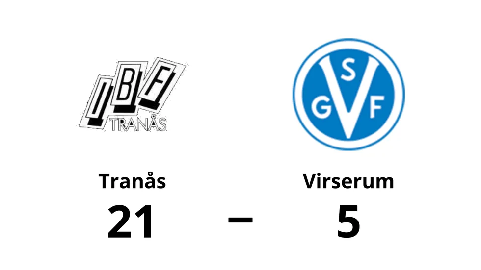 IBF Tranås vann mot Virserums SGF